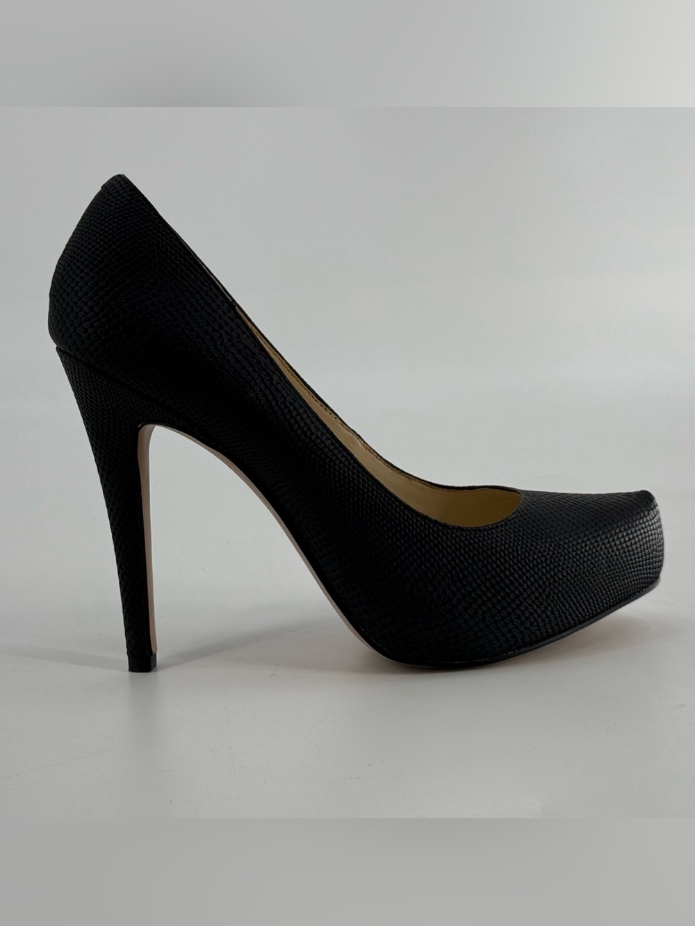 Jessica Simpson Parisah Platform Pumps Black Snake Print 8